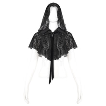 Load image into Gallery viewer, CA027 Flower mesh thin gothic women shawl
