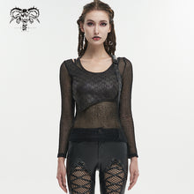 Load image into Gallery viewer, TT232 Wrapped Asymmetric False Two-Piece T-Shirt
