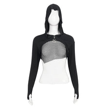Load image into Gallery viewer, TT215 transparent chest women hoodie
