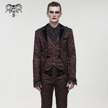 Load image into Gallery viewer, CT19102 red fake two-piece gothic tuxedo
