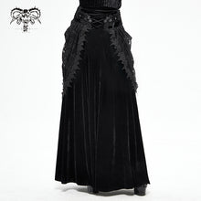 Load image into Gallery viewer, SKT127 Gothic velvet skirt
