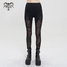 Load image into Gallery viewer, PT193 flocking printed leggings with chain
