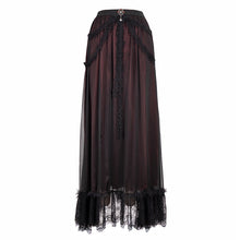 Load image into Gallery viewer, SKT139 Burgundy Gothic classic style A-line Skirt
