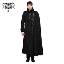 Load image into Gallery viewer, CT040 Detachable one-sided shawl double-sided woollen thick men punk long coat
