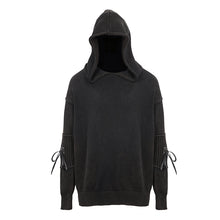 Load image into Gallery viewer, SR009 devil fashion everyday clothing newest style winter black punk men hooded sweater
