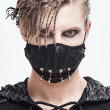 Load image into Gallery viewer, MK039 Punk rock Demonic Rift metal bright pleated men mask
