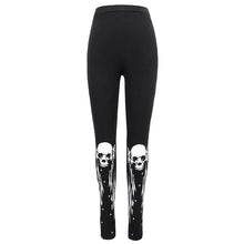 Load image into Gallery viewer, PT136 Punk skull-wing printed leggings
