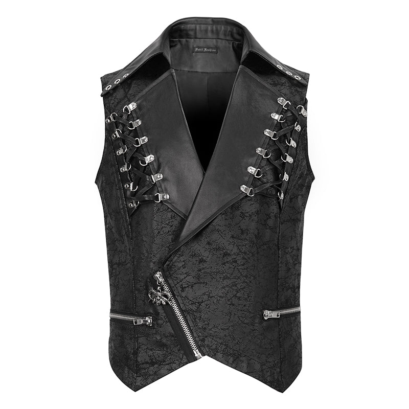 WT073 Biker Metal Punk Vest