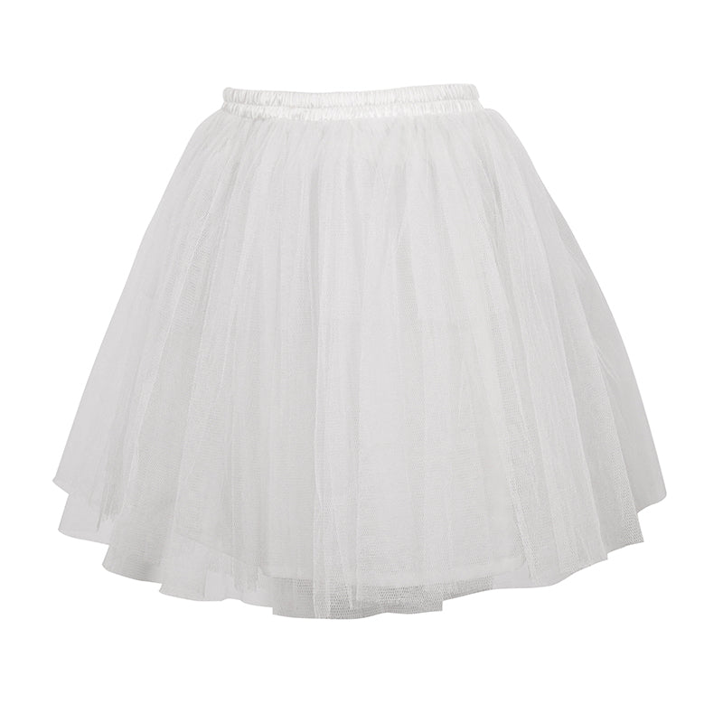 SKT00302 party full dress accessory women multilayer hard mesh white crinoline