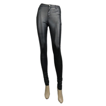 Load image into Gallery viewer, PT055 Daily life wear women simple style tight leather pants
