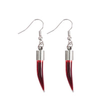Load image into Gallery viewer, AS086 Vampire bucktooth Red Earrings

