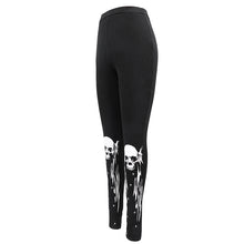 Load image into Gallery viewer, PT136 Punk skull-wing printed leggings
