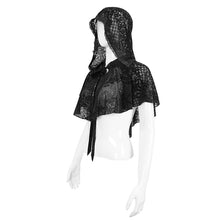 Load image into Gallery viewer, CA027 Flower mesh thin gothic women shawl
