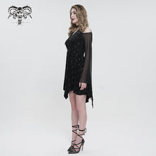 Load image into Gallery viewer, SKT152 Black Cross Printed Dress
