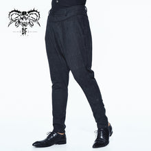Load image into Gallery viewer, PT080 European stylish gothic jacquard oversize black breeches men trousers
