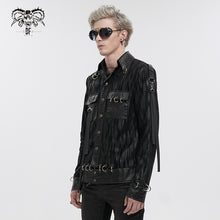 Load image into Gallery viewer, CT201 Similar to Hand Painted Asymmetric Punk Jacket

