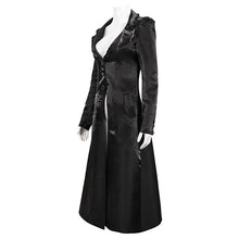 Load image into Gallery viewer, CT181 daily life darkness puff sleeves brightly mid-length gothic A line women long coat
