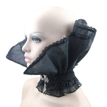 Load image into Gallery viewer, AS007 Gothic party accessory women organza stand up black collar
