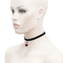 Load image into Gallery viewer, AS089 Blood drop heart-shaped pendant choker
