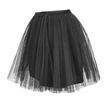 Load image into Gallery viewer, SKT00301 Gothic formal dress accessory women multilayer hard mesh black bustle
