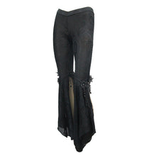 Load image into Gallery viewer, PT072 Summer daily wearing Paisley dark fringe sexy women ninth bell bottoms pants
