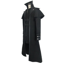 Load image into Gallery viewer, CT042 gothic men fake two pieces high collar woollen long coats
