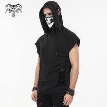 Load image into Gallery viewer, TT213 Turtleneck Mask Skull Printed Raglan Sleeve Hoodie

