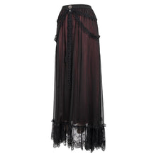 Load image into Gallery viewer, SKT139 Burgundy Gothic classic style A-line Skirt
