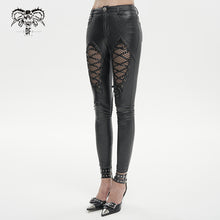 Load image into Gallery viewer, PT200 Punk diamond-shaped Thigh laced up Ladies Pants
