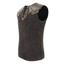 Load image into Gallery viewer, TT16702 steampunk armor men sleeveless vest
