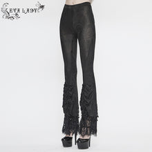 Load image into Gallery viewer, EPT006 Lace beaded pleated gothic leggings
