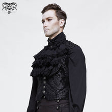 Load image into Gallery viewer, WT032 punk wedding western fashion floral pattern black men gothic short waistcoat
