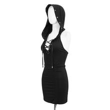 Load image into Gallery viewer, SKT149 daily life Hooded Sleeveless Women&#39;s Short Dress
