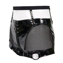 Load image into Gallery viewer, PT129 Punk patent-leather sexy shorts
