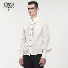 Load image into Gallery viewer, SHT08202 white Everyday Gothic Long Sleeve Shirt
