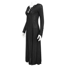 Load image into Gallery viewer, SKT144 gothic dark pattern long sleeve long dress
