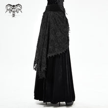 Load image into Gallery viewer, SKT127 Gothic velvet skirt
